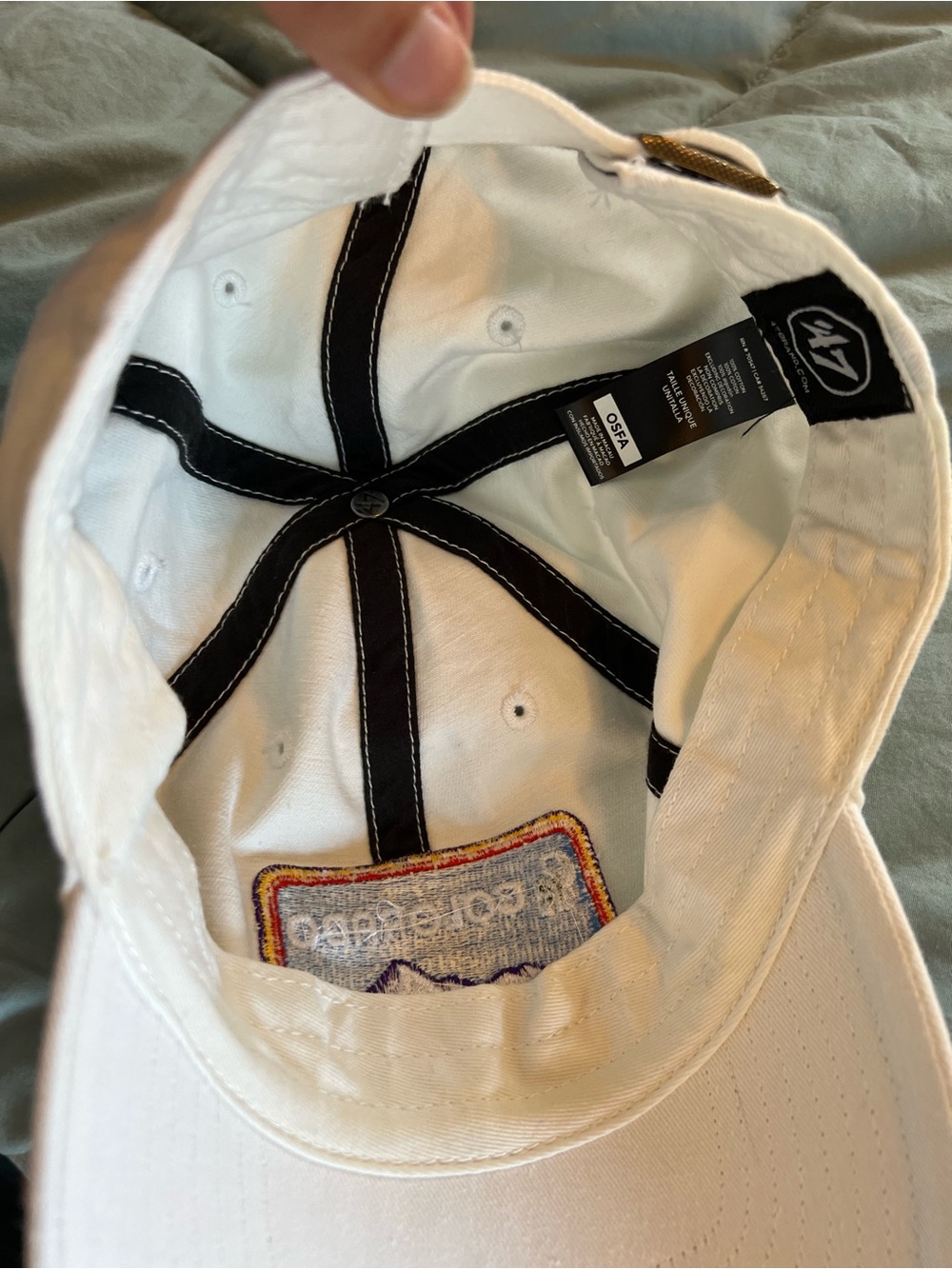 47 Brand White Baseball Cap | Colorado Rockies - Picture 2 of 2